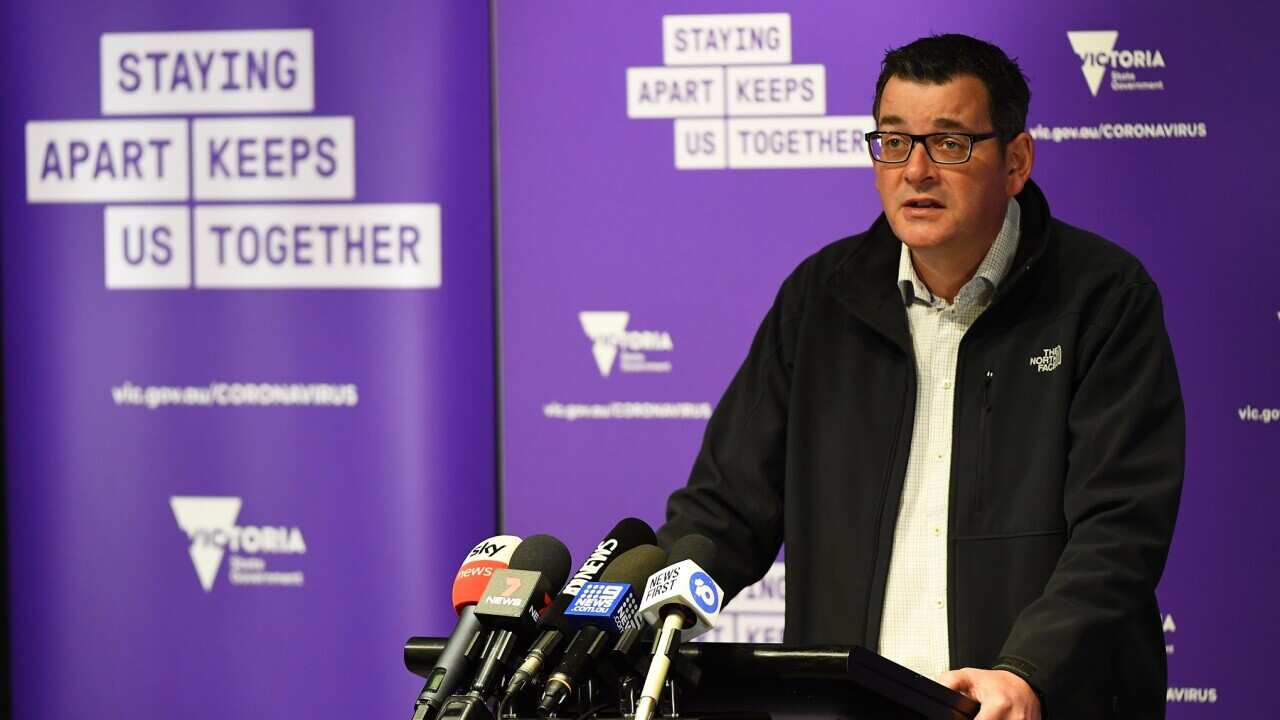 Victorian Premier Daniel Andrews announces the border closure