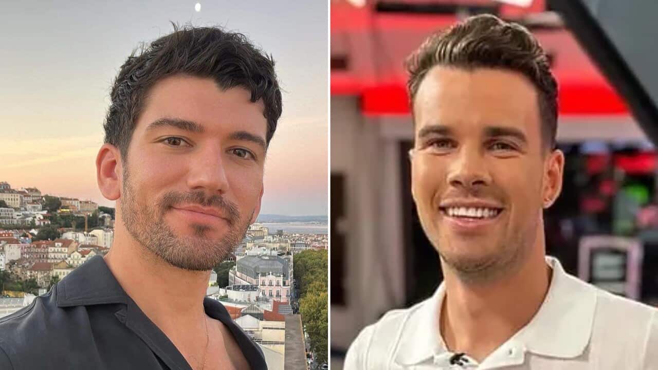 A composite image of Jesse Baird and Luke Davies