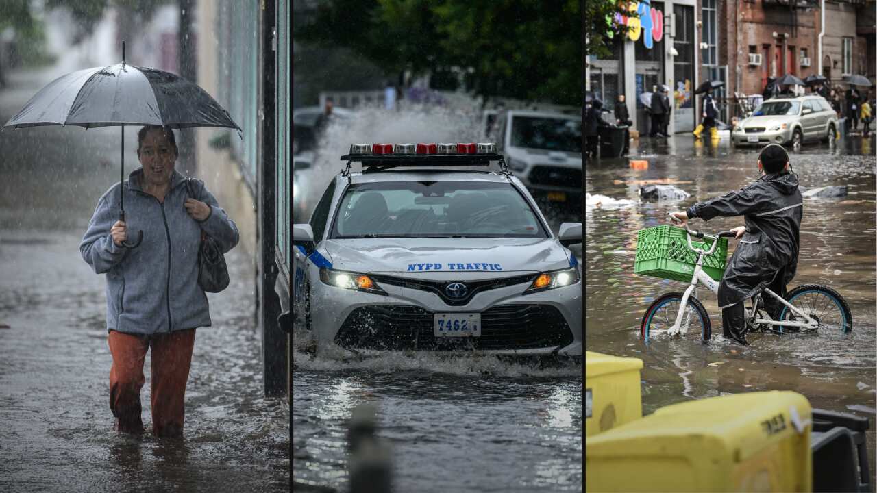 In pictures: The ‘crazy’ floods that caused chaos in New York In pictures: The ‘crazy’ floods that caused chaos in New York