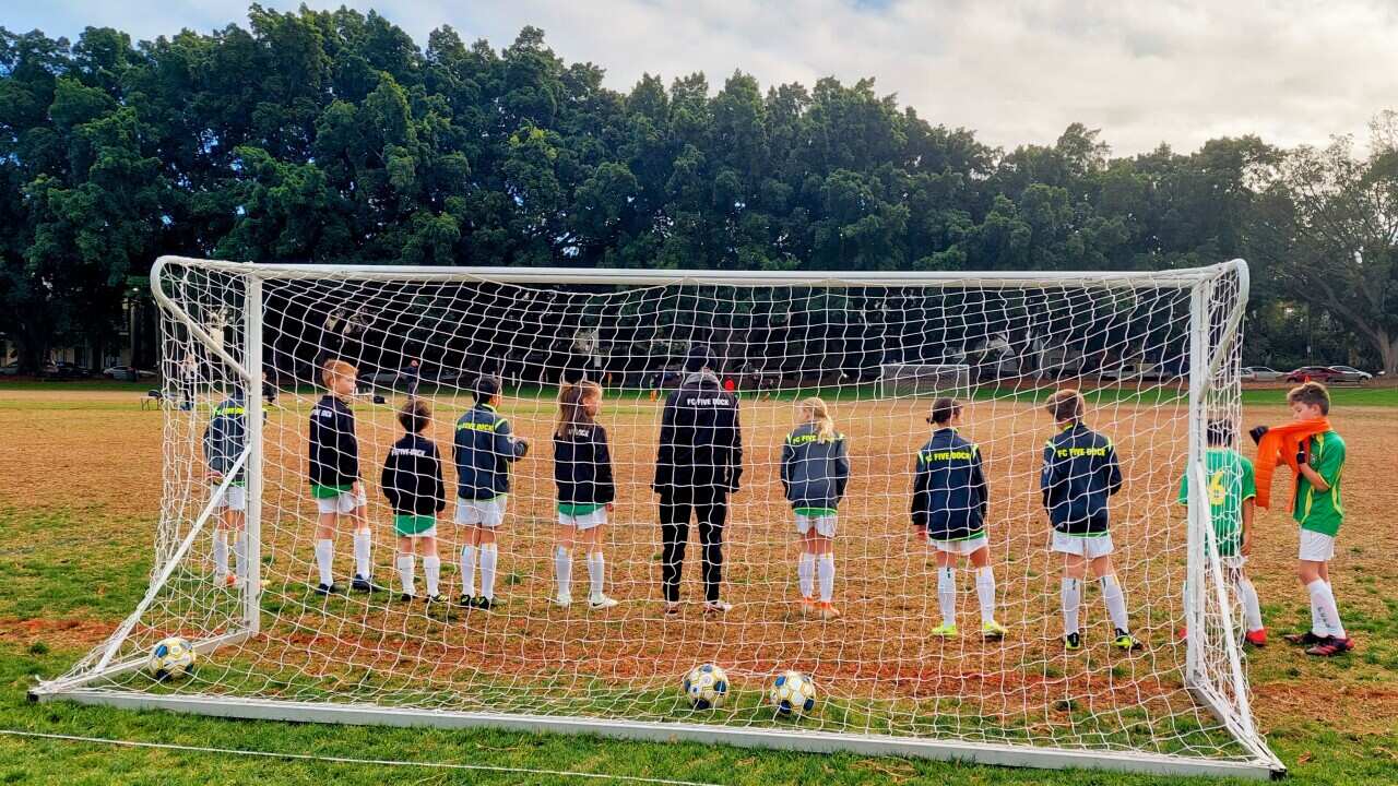 Mirko Gozzo and his football team