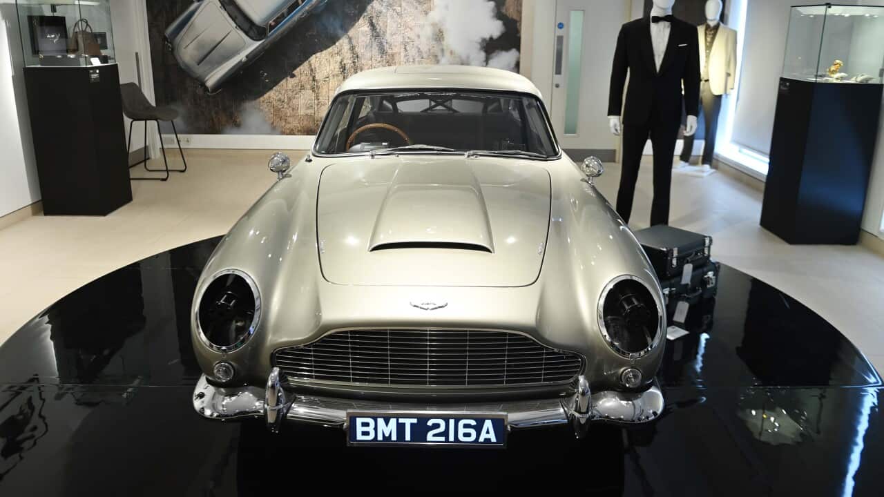 Up for sale - James Bond's Aston Martin DB5 from the movie 'No Time to Die'