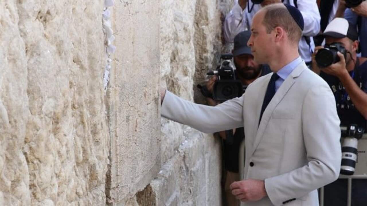 Prince William at Yad Vashemthe Kotel