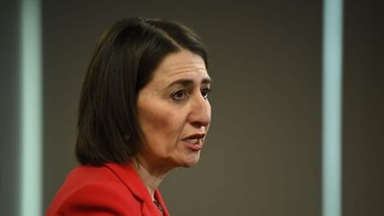 NSW Premier Gladys Berejiklian speaks to the media during a press conference in Sydney, Friday, July 17, 2020.