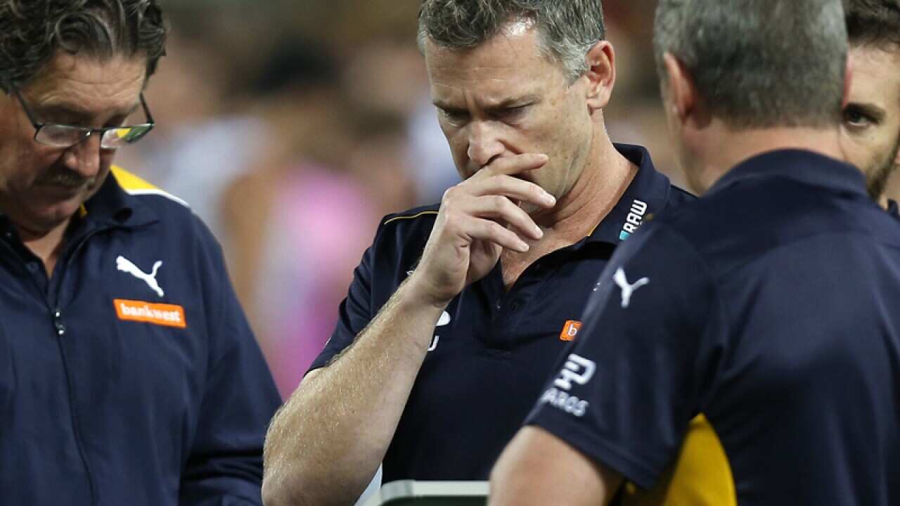 West Coast AFL coach Adam Simpson