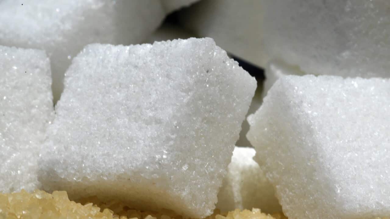 A generic image of sugar cubes
