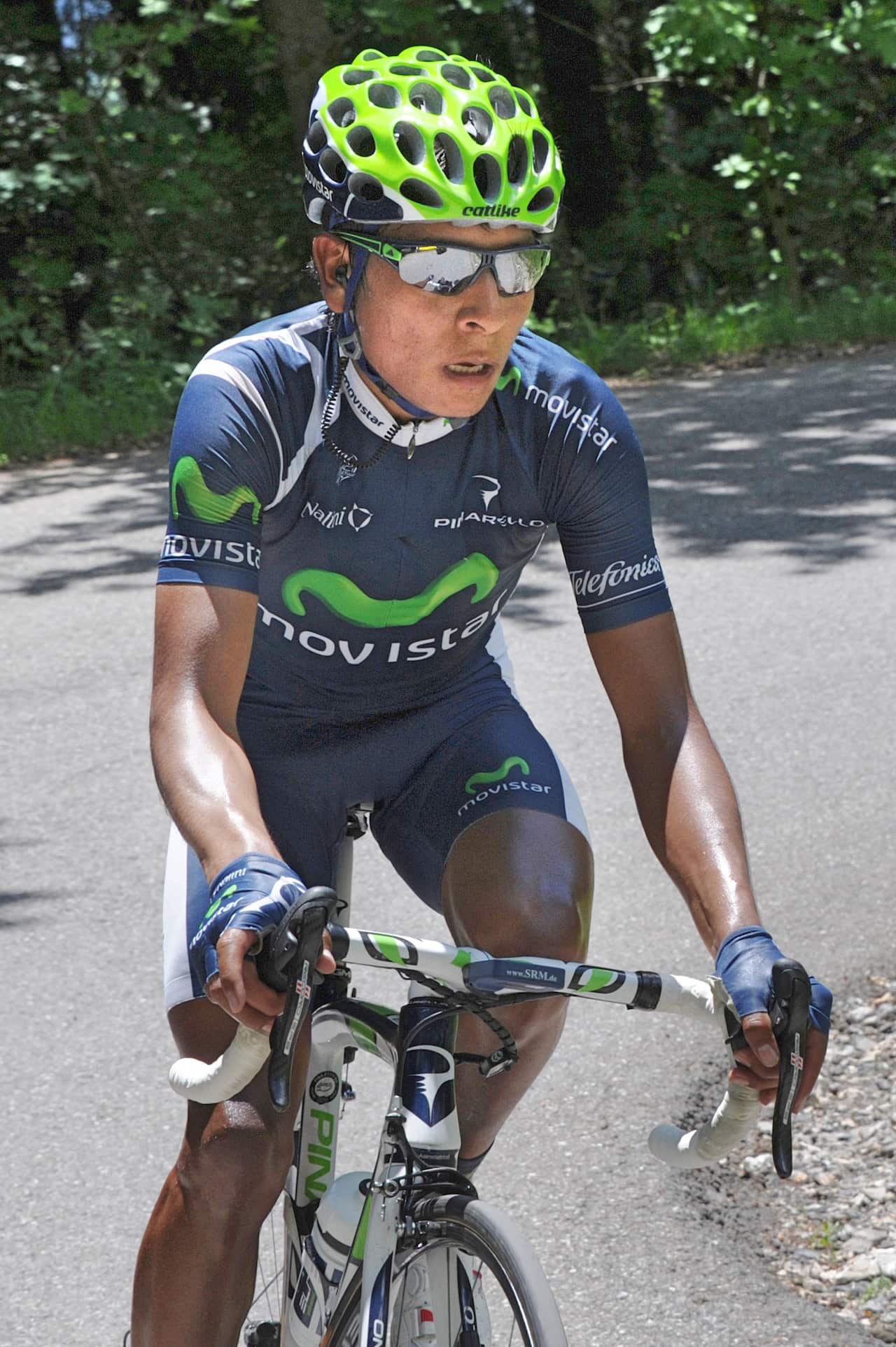 Stage 6, 2012 Critérium du Dauphiné: Nairo attacks on the Joux Plane... 