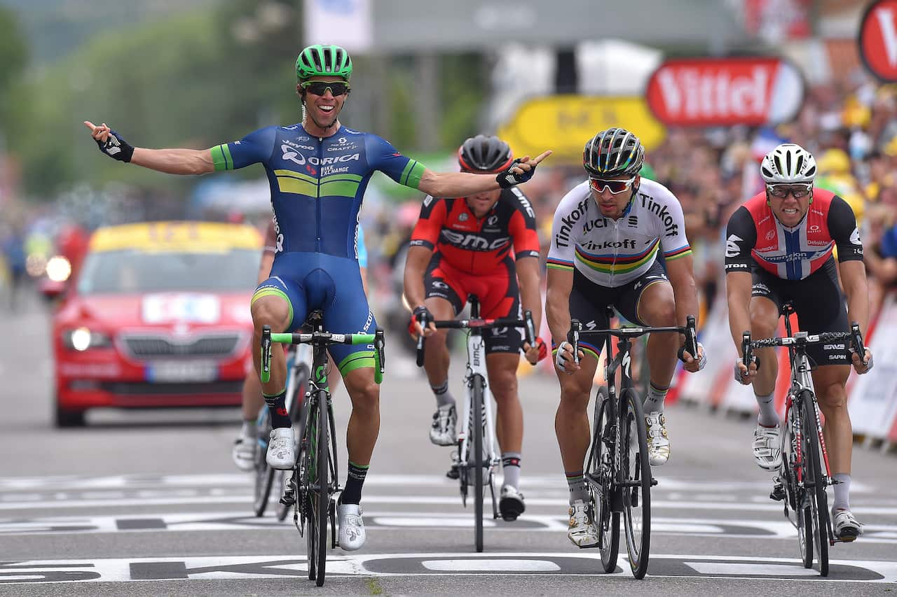 The day he beat the best... Matthews wins the tenth stage of the Tour to Revel, beating Greg Van Avermaet, Peter Sagan and Edvald Boasson Hagen.