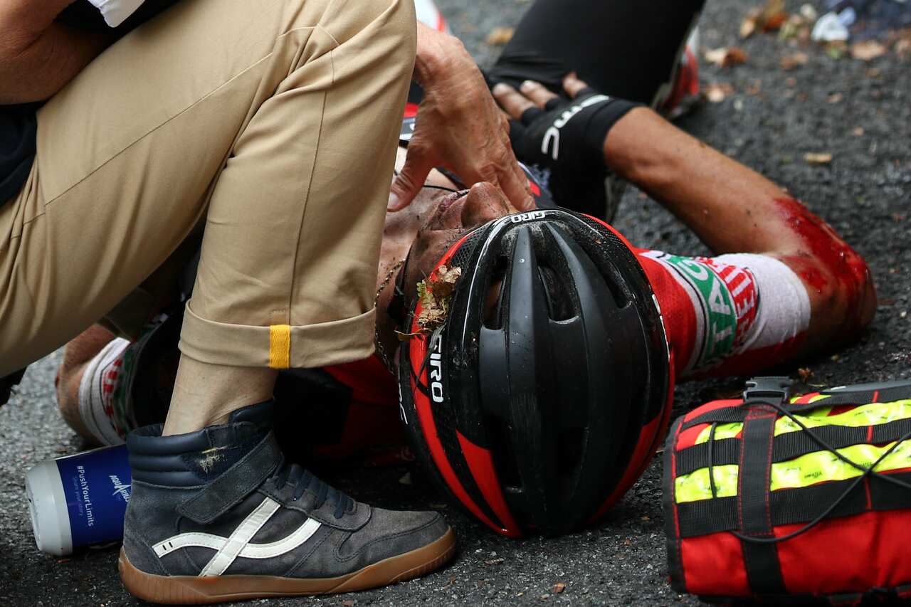 A sight of Richie Porte we don't want to see again.