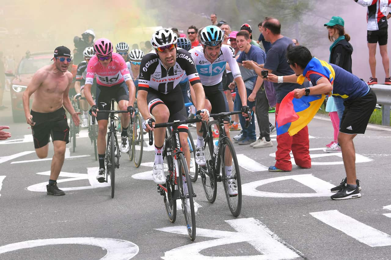 When your best is not enough... Tom Dumoulin gave his all on the final mountain stage, but it wasn't nearly enough to dislodge Chris Froome.