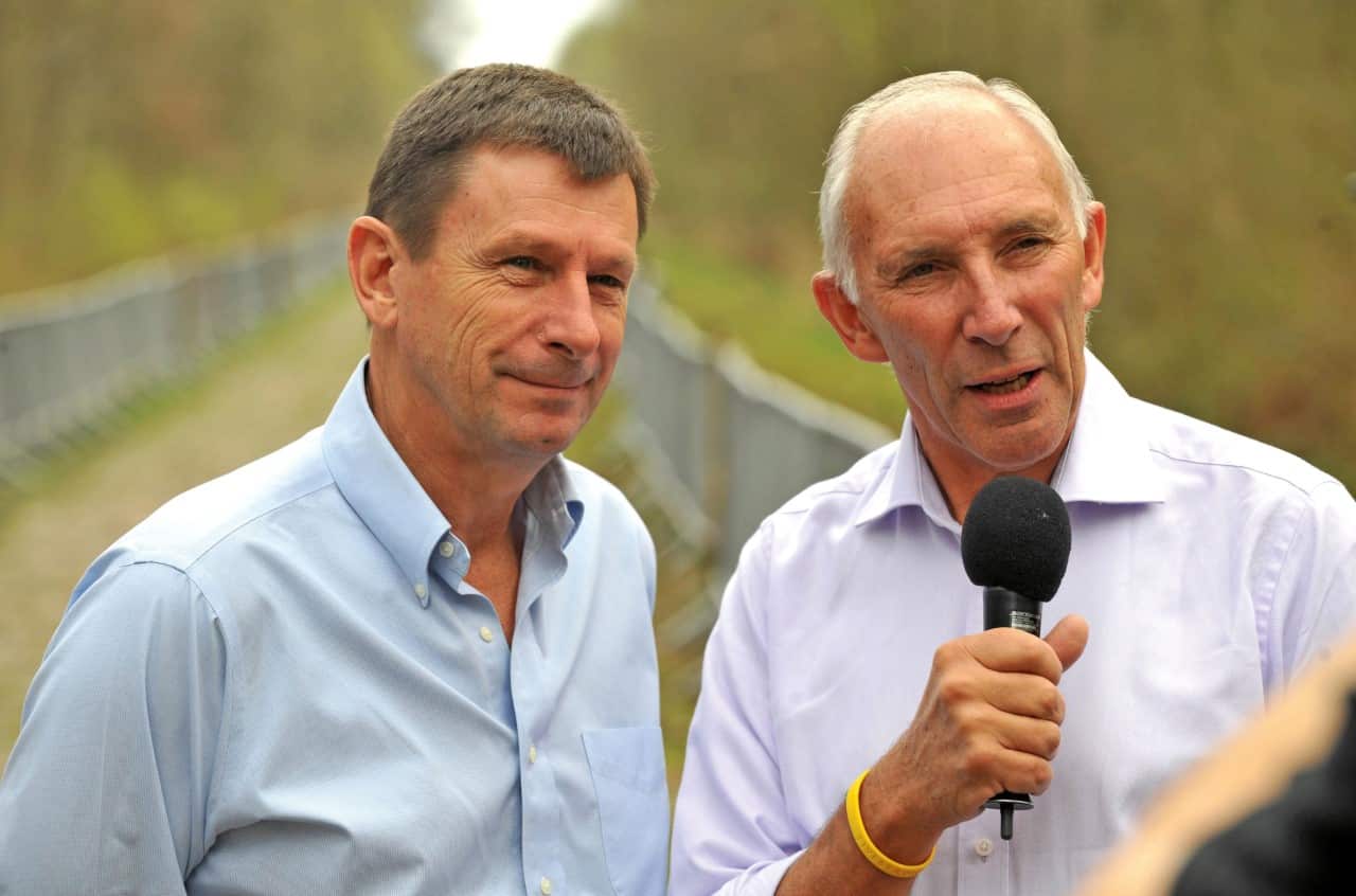 Paul Sherwen and Phil Liggett