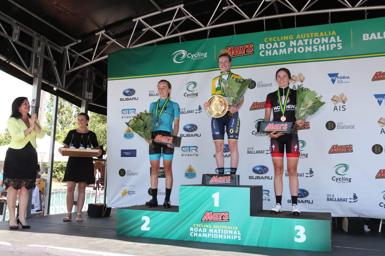 u23 womens podium national road race ballarat