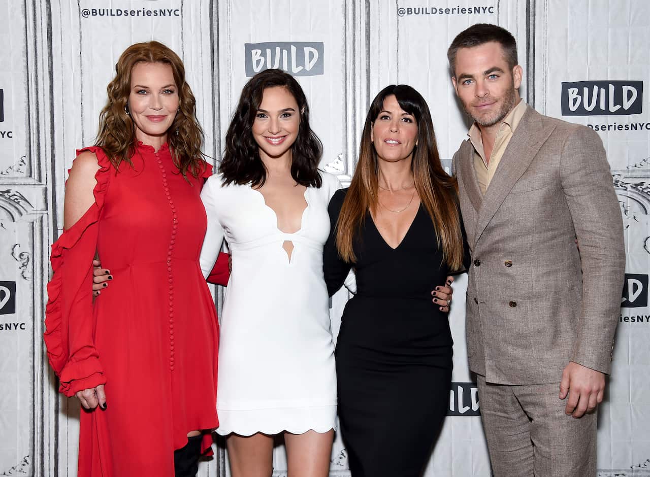 From left: Connie Nielsen, Gal Godot, Patty Jenkins and Chris Pine on Tuesday, May 23, 2017, in New York.