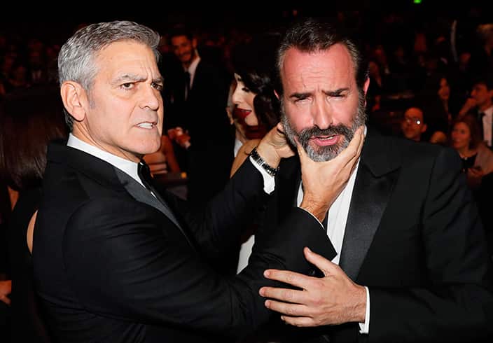 George Clooney and Jean Dujardin
