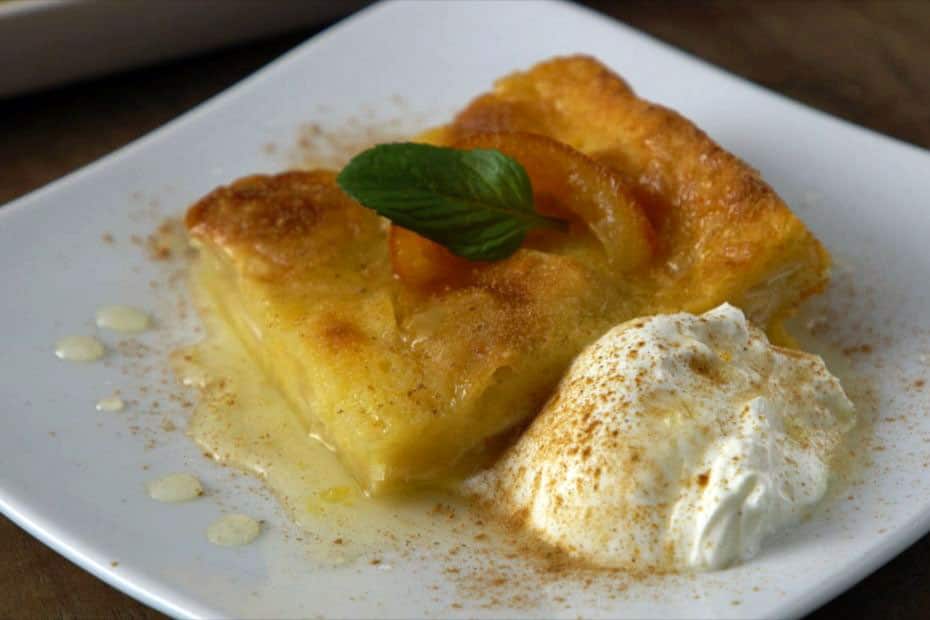 Messy orange pie
