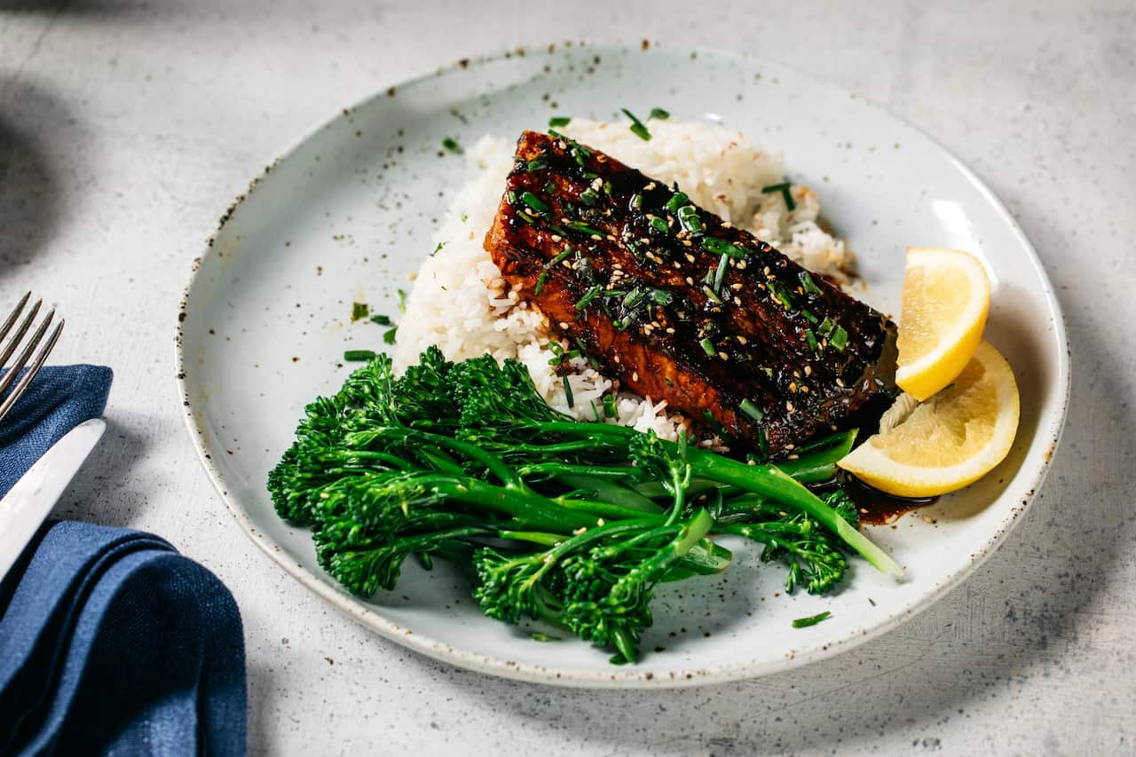 Honey garlic salmon