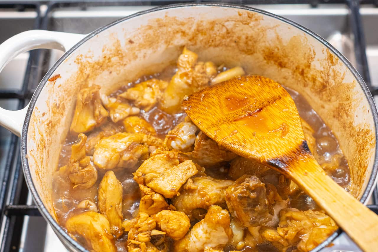 shallot braised chicken