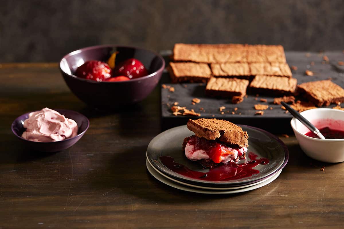 PoachedSatsumaPlums,ChocolateSponge-01.jpg