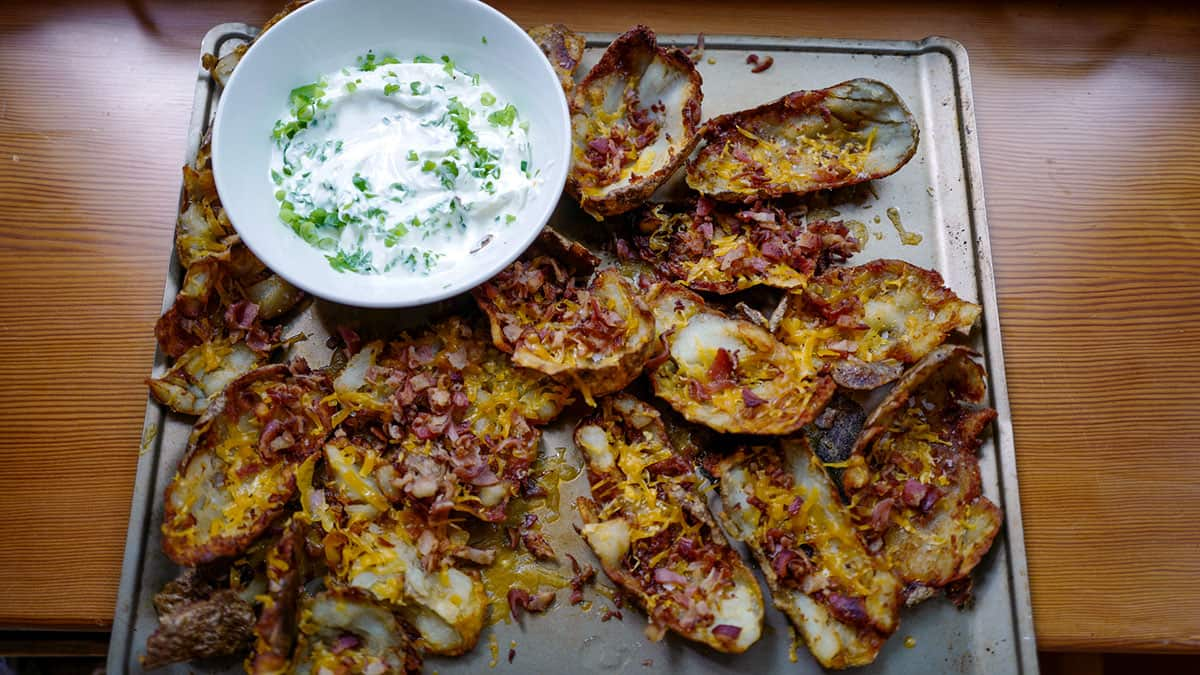 Potato skins recipe