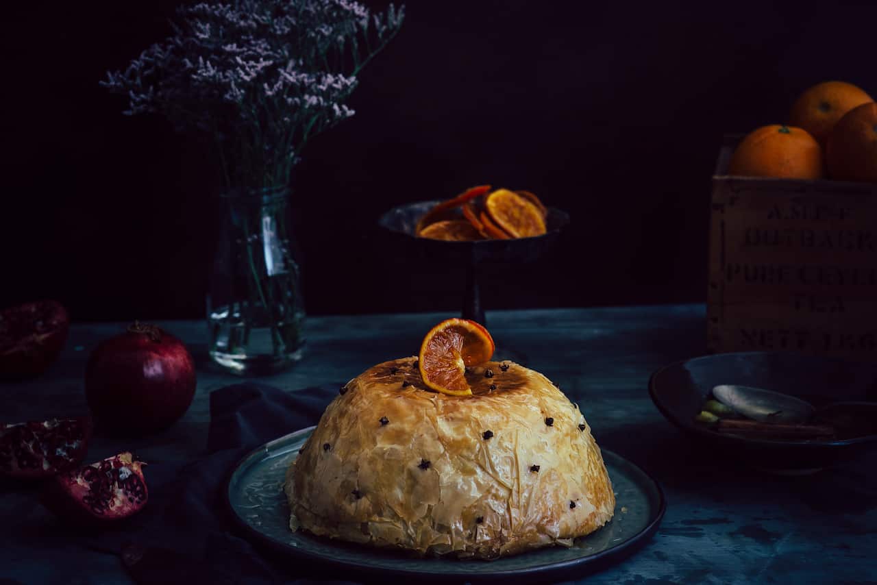 Baklava dome cake