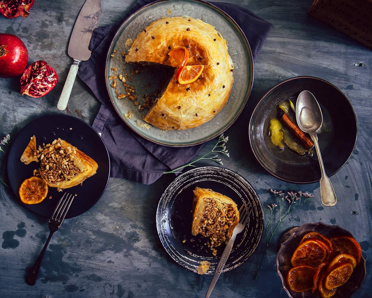 Baklava dome cake
