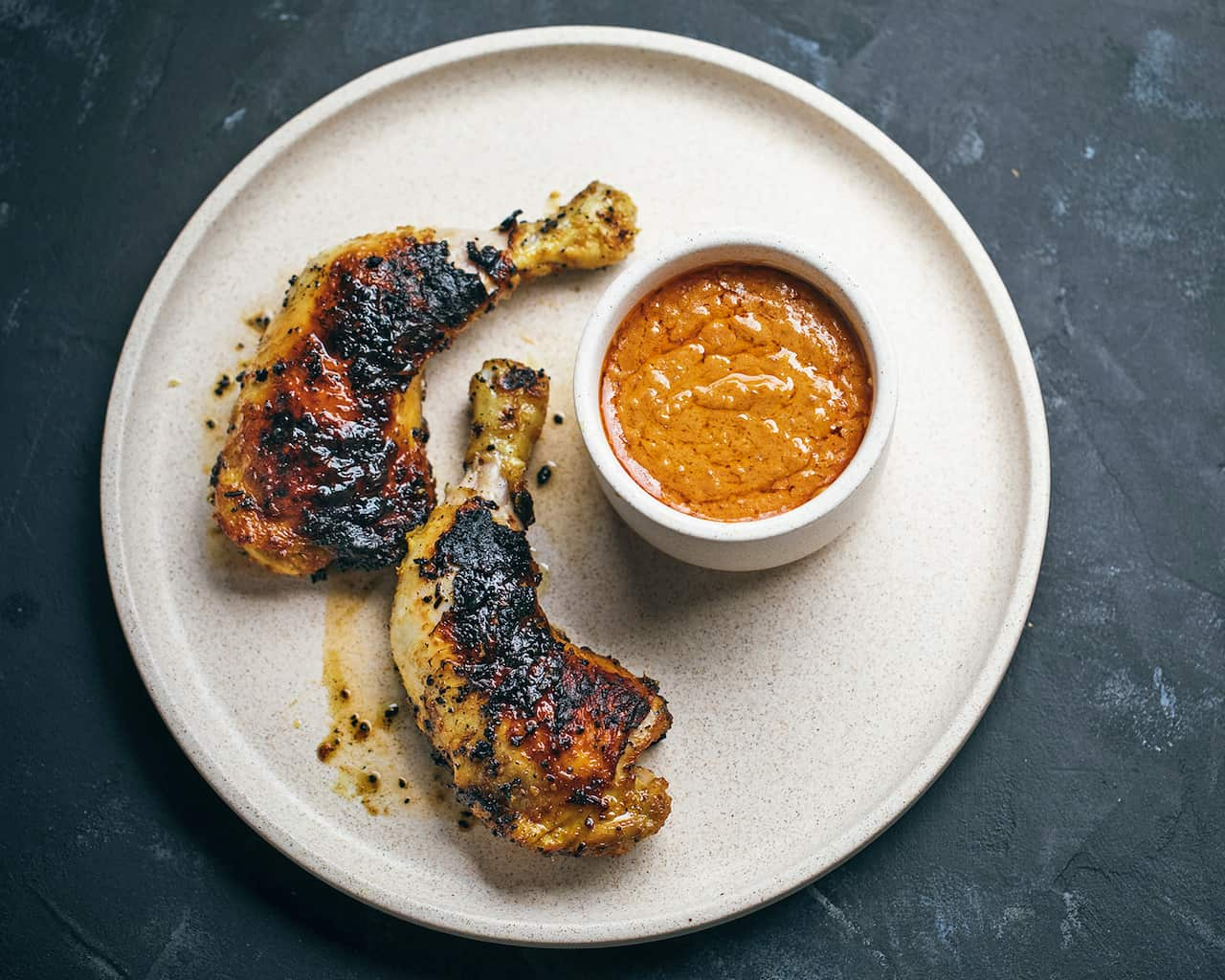 Barbecued satay chicken