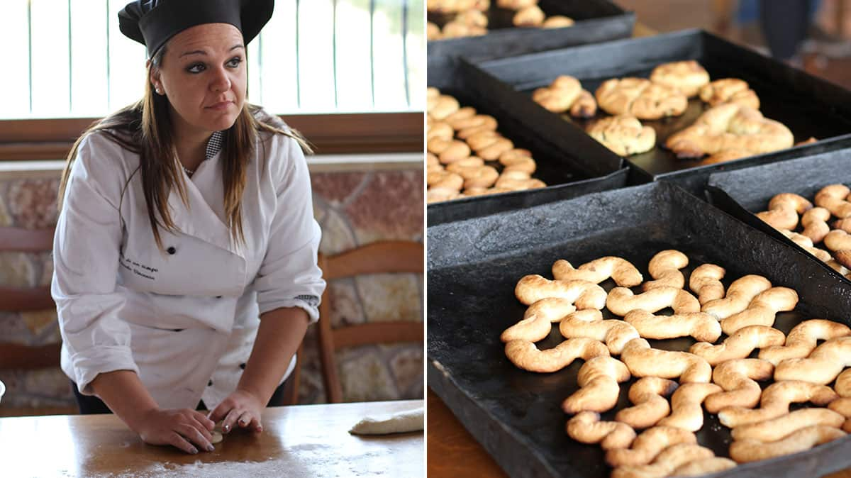 Vincenza Scala and her biscuits