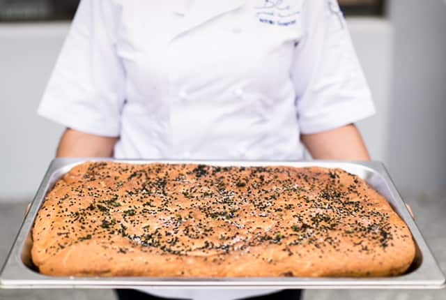 Ble restaurant's housemade bread baked fresh daily.