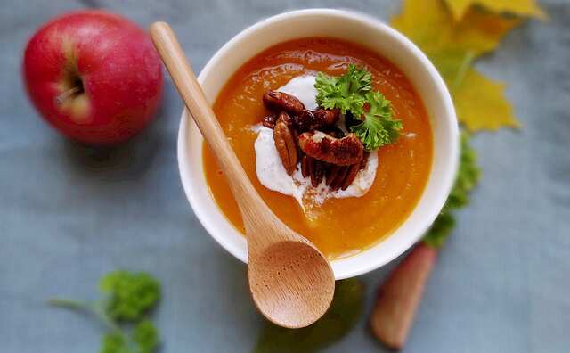 Butternut squash and apple bisque