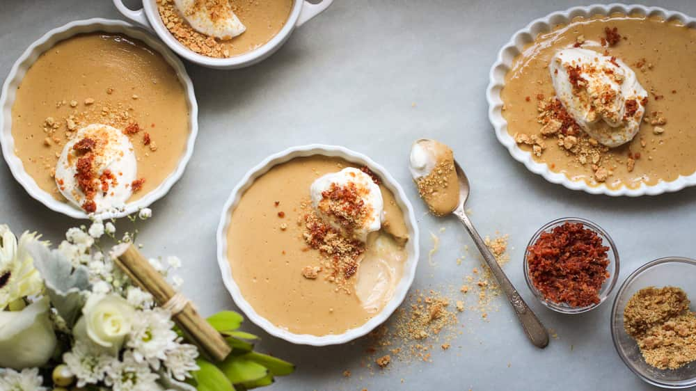 Bourbon butterscotch puddings