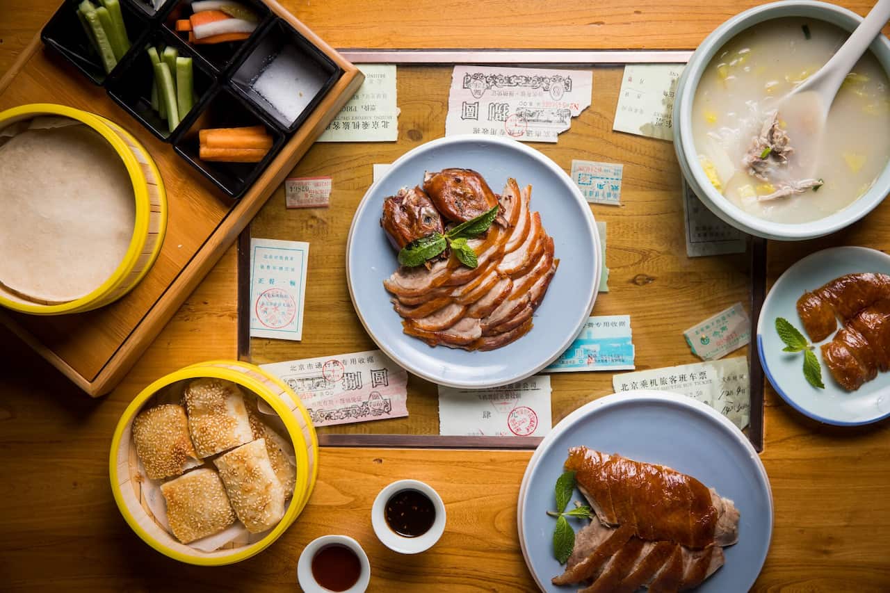 Making a Beijing Impression with peking duck.