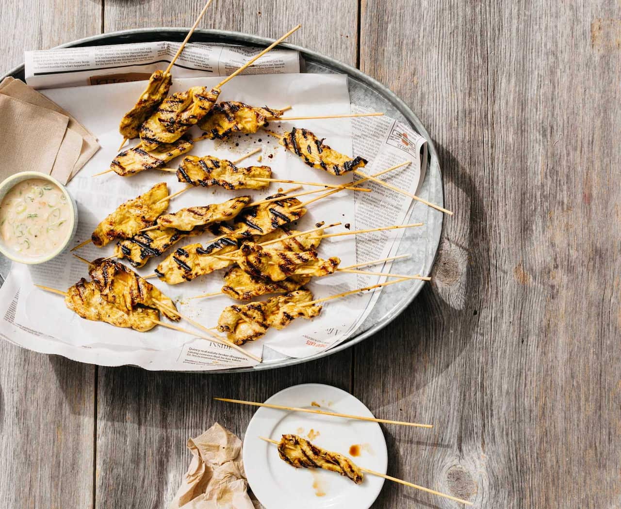 Dutch West Indian kebabs (boka dushi)