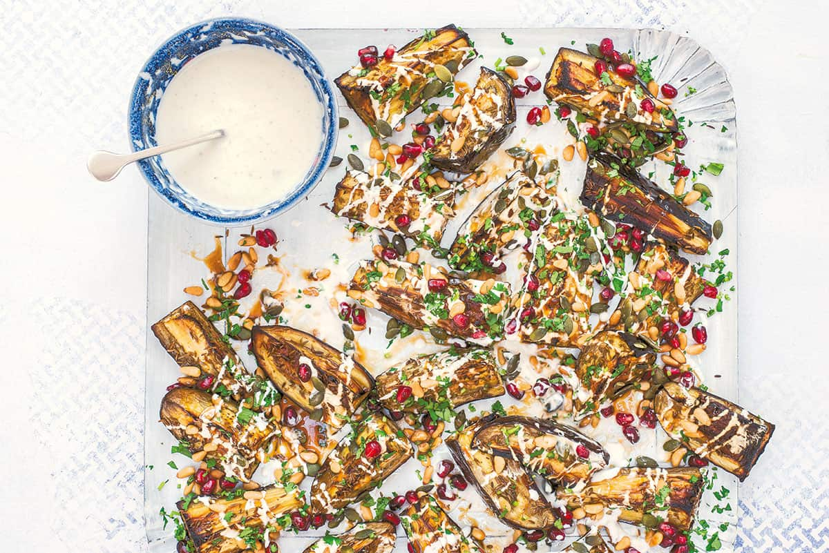 Cumin-roasted aubergine