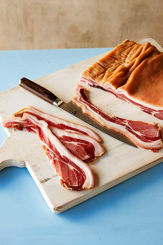 Dry-cured bacon