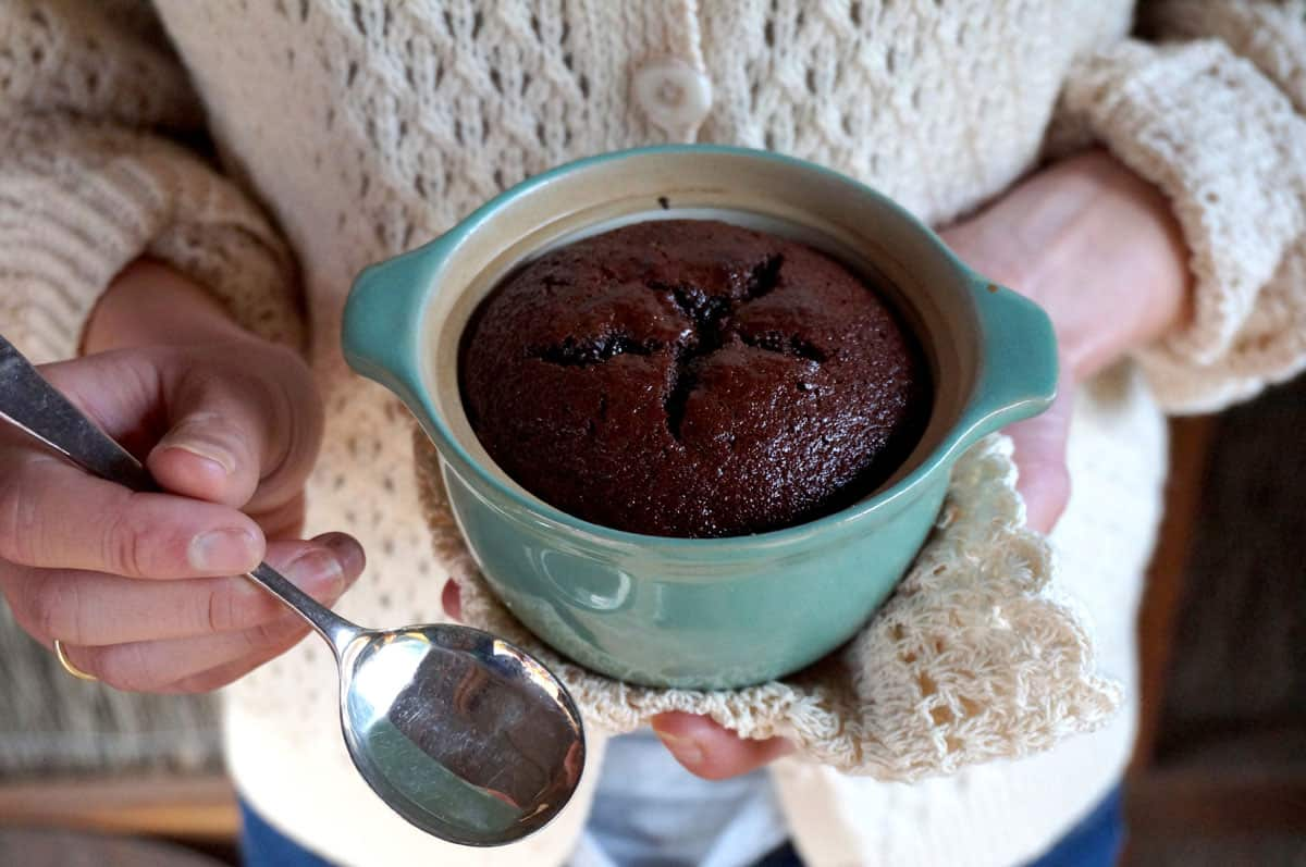 Flourless chocolate pots