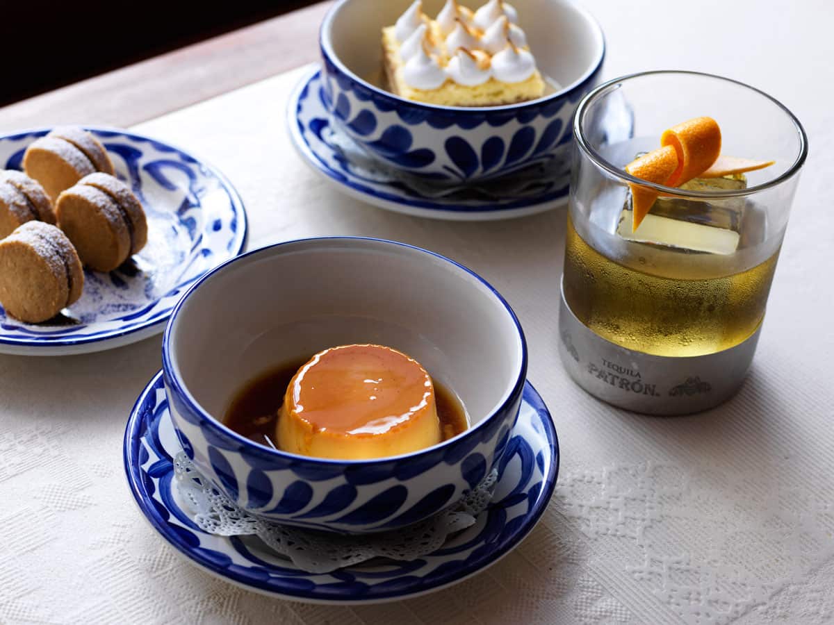 The Flan Napolitano is best described as a Mexican creme caramel on steroids.