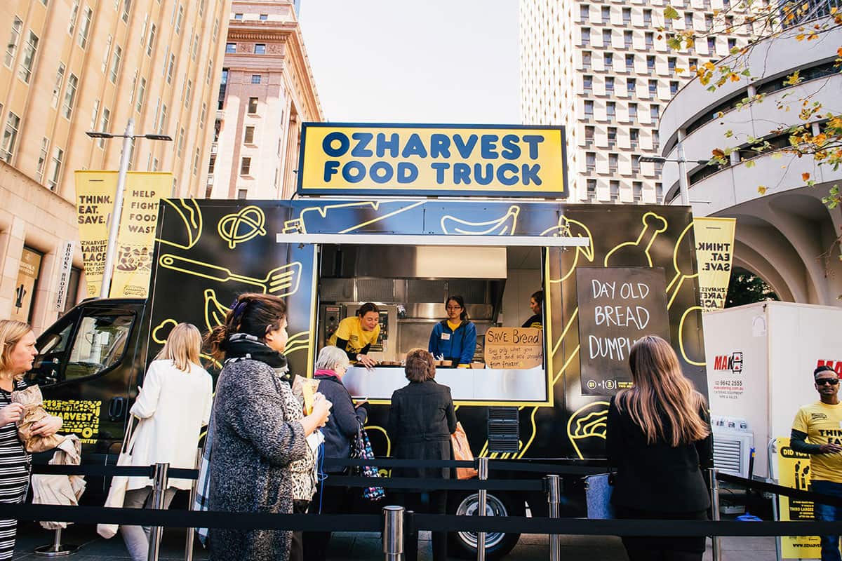 The OzHarvest Food Truck will be pulling up to serve a tasty zero-waste meal while shining the light on the issue of food waste.