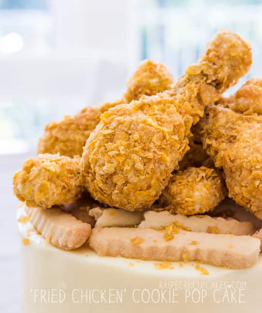 Fried chicken cake 