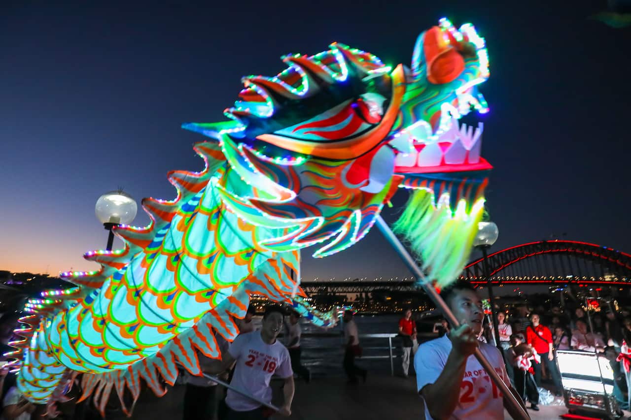 LED dragon Lunar New Year