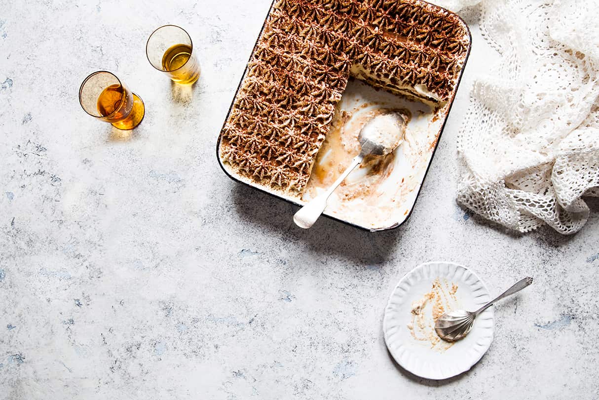 Lemon and amaretto tiramisù