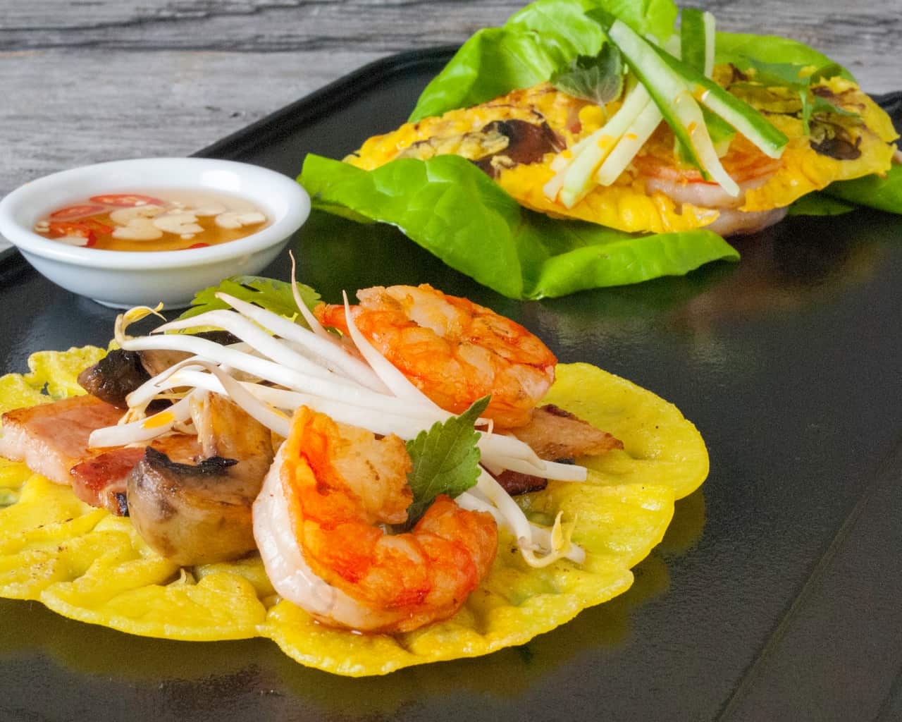 Sizzling crepes