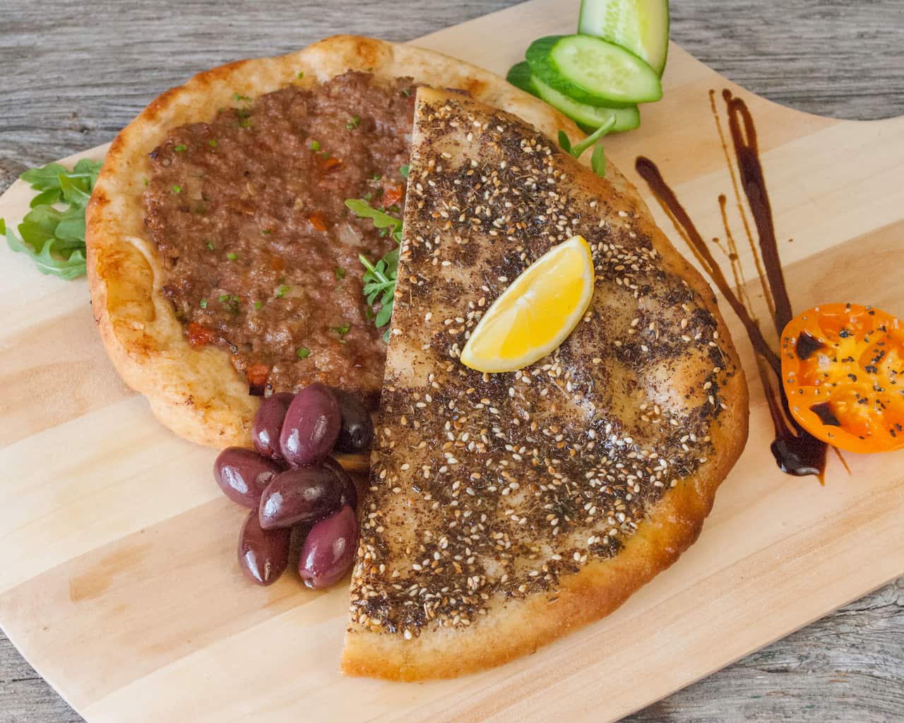 Bread with lamb
