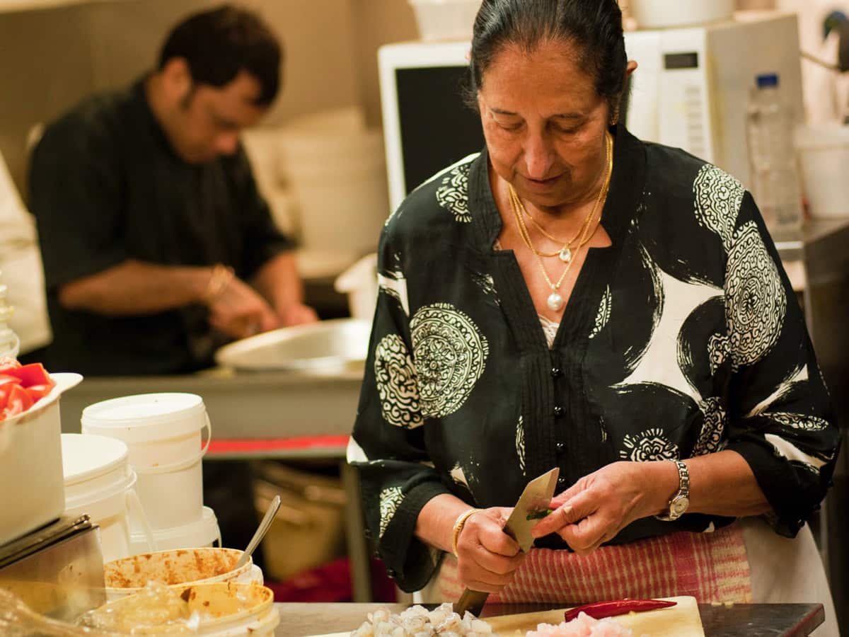 Amrik Singh’s mother, Anant Singh, has been running much-loved Jasmin Indian restaurant for four decades.