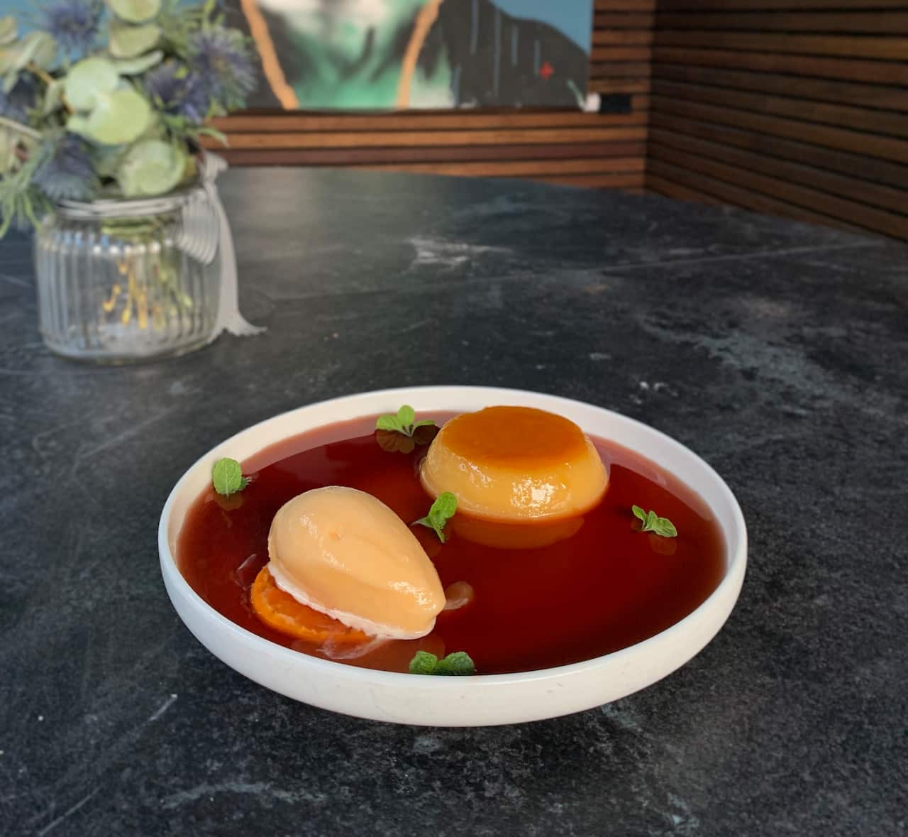 The key ingredient in this Portuguese flan is lard