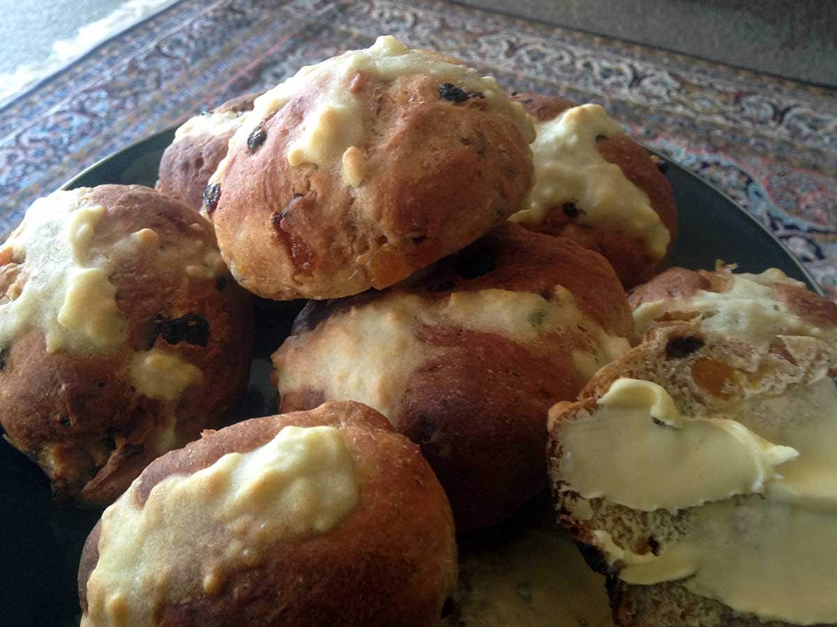 Sarina Lewis's hot cross buns