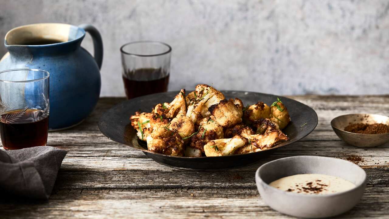 Fried cauliflower with tarator