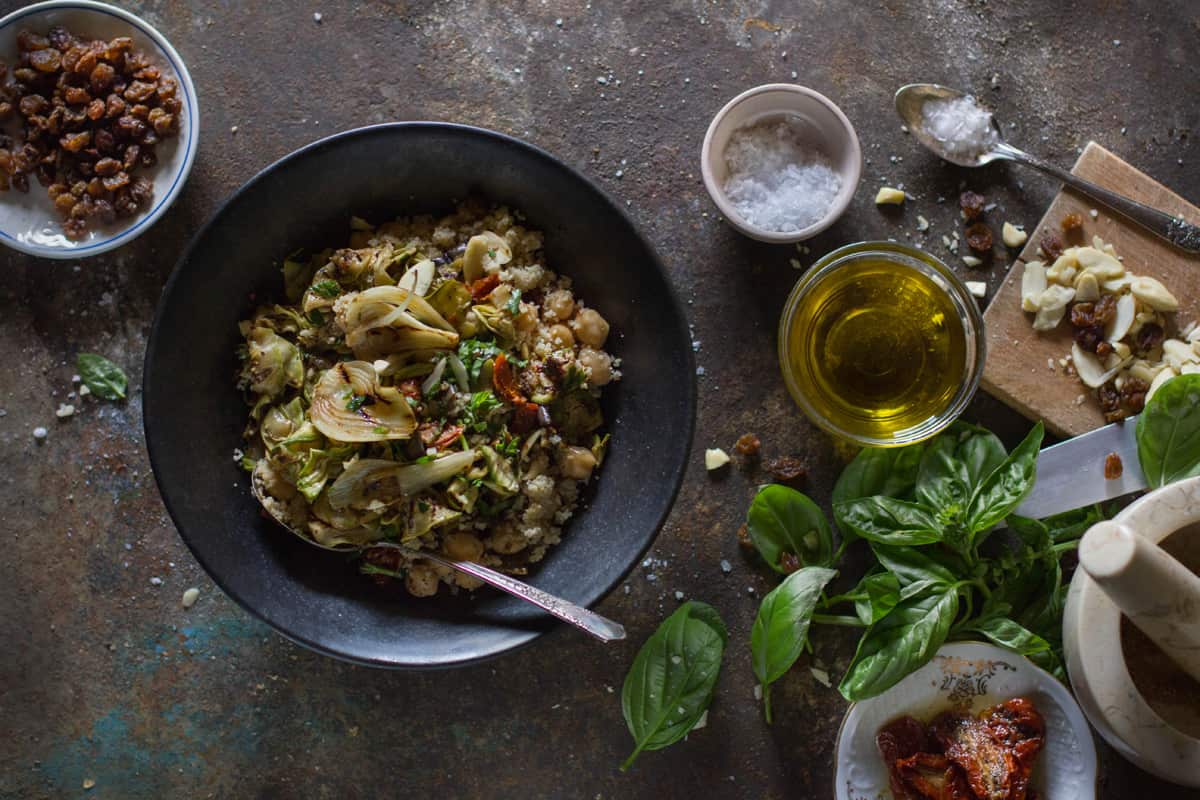 Sicilian couscous salad