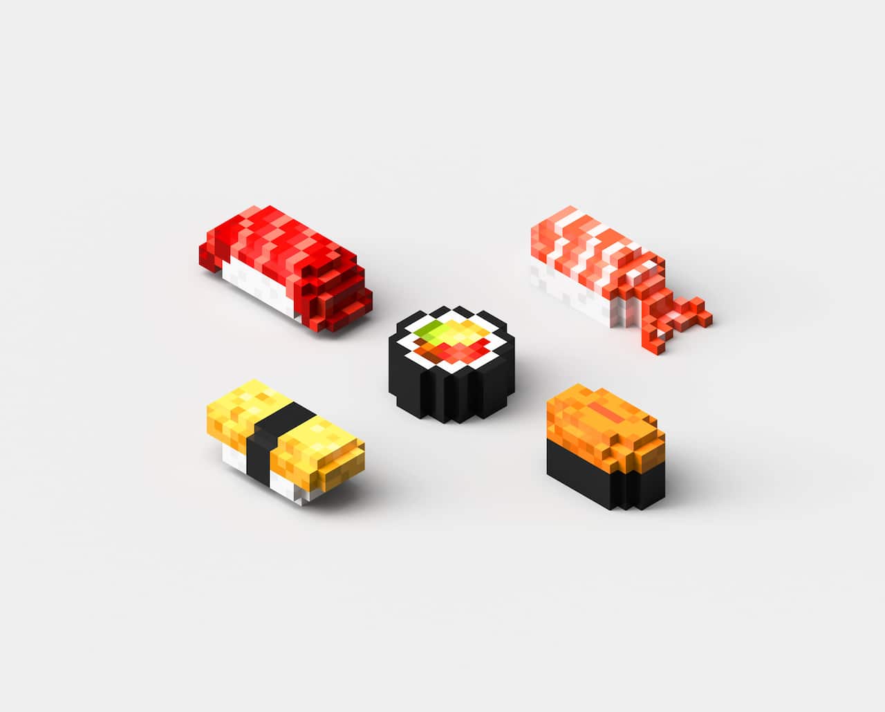 The sushi is made with a printer that uses a hi-tech robot arm.