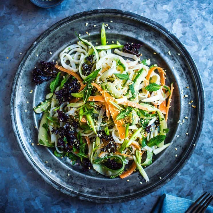 Tahini crunch noodle salad