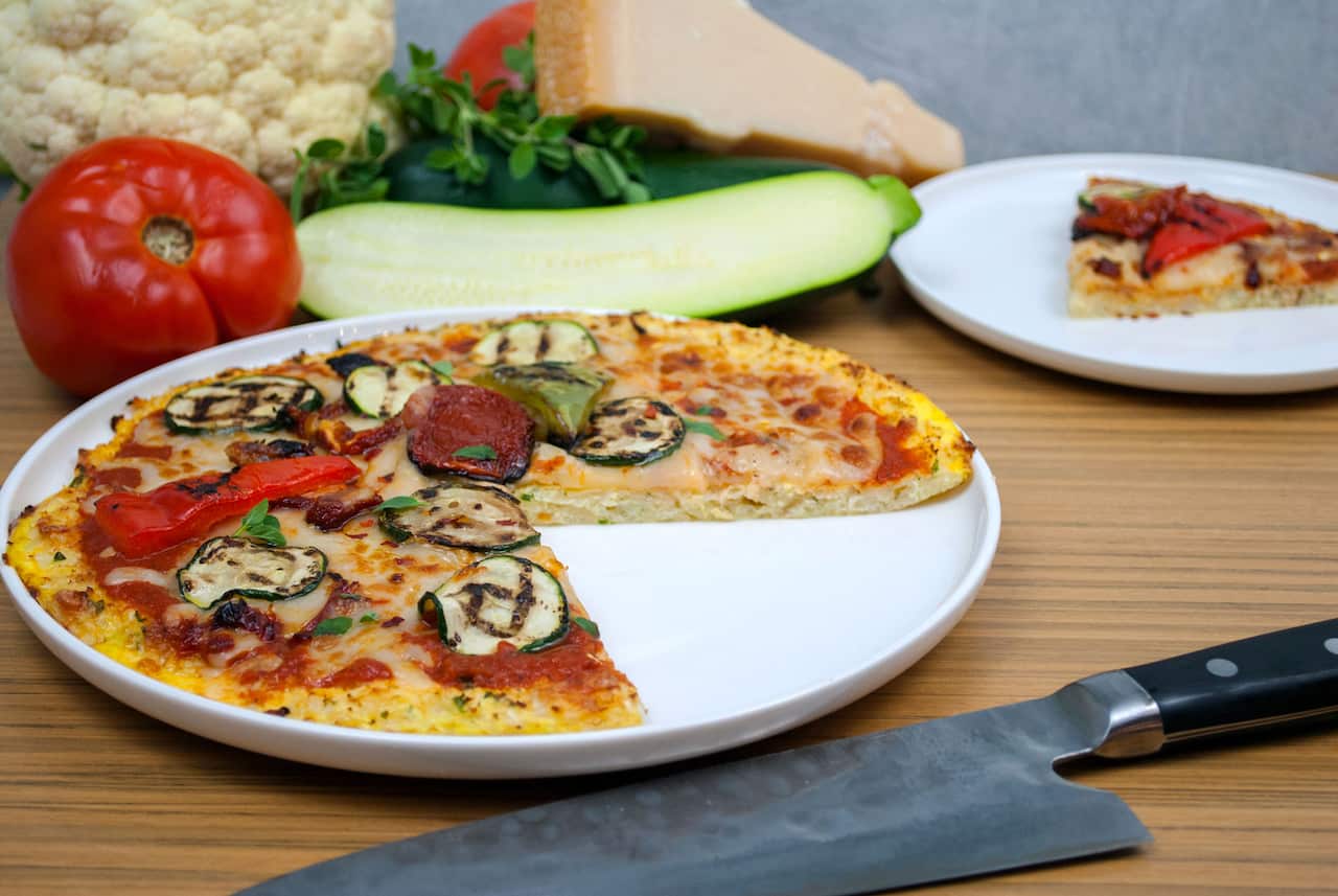 Cauliflower pizza crust