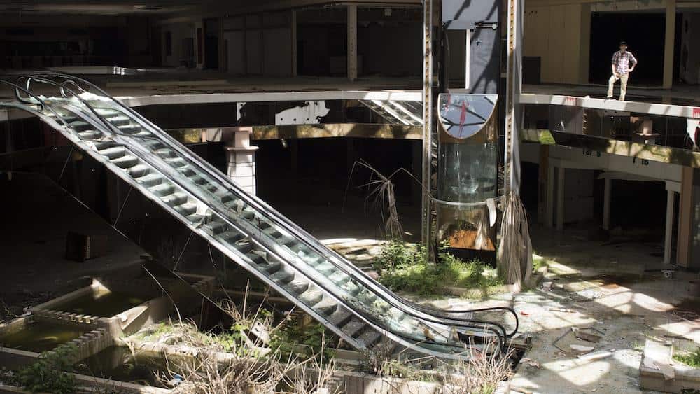 Abandoned ghost mall
